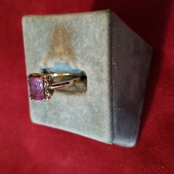 Vintage 10K gold ring with Amethyst stone - Picture 3 of 10